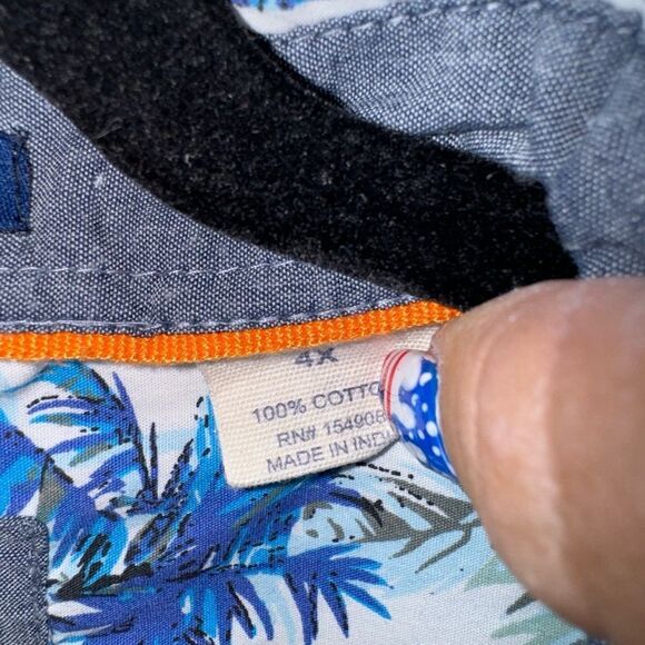 RJC BRAND MENS HAWAIIAN SHIRT PLUS SIZE - Picture 4 of 5